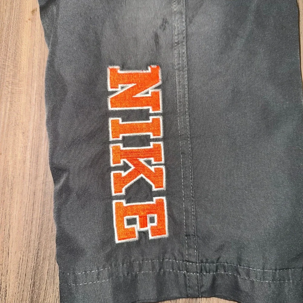 Nike vintage Kids Pants Size 4 GrayOrange White Cargo Track‎ Athletic Wear